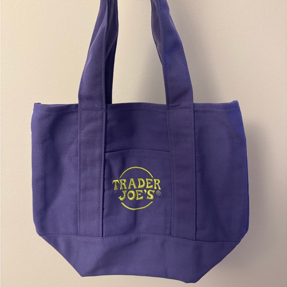 Trader Joe's Purple New Mini Tote Bag - Limited Edition - Halloween